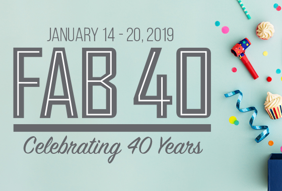 FAB 40 Birthday Deals